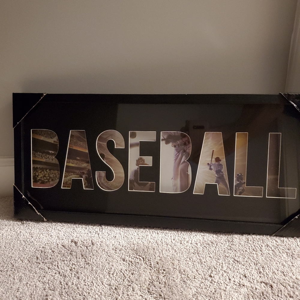 NWT BASEBALL PICTURE Frame